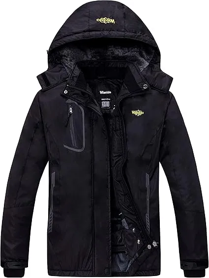 1 wantdo Women's Mountain Waterproof Ski Jacket Windproof Rain Jacket
