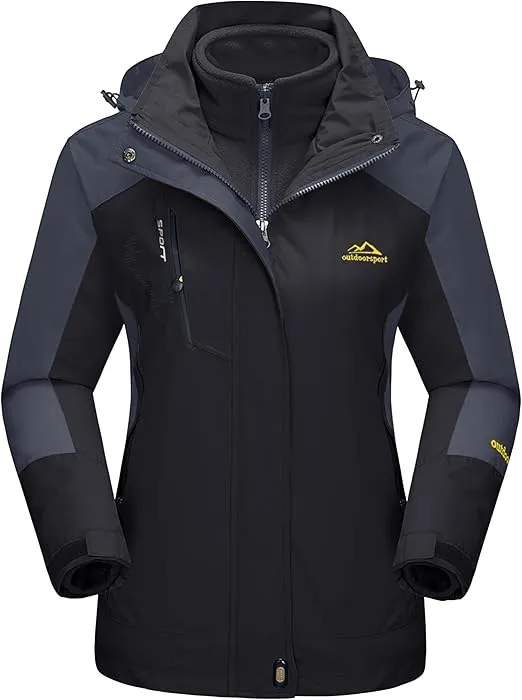 3 MAGCOMSEN Women's 3-in-1 Winter Coats Snow Ski Jacket