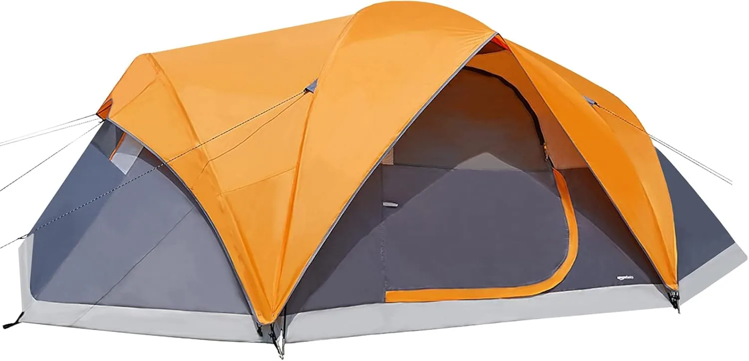 8. Amazon Basics Camping Tent, 3-Season Dome Design