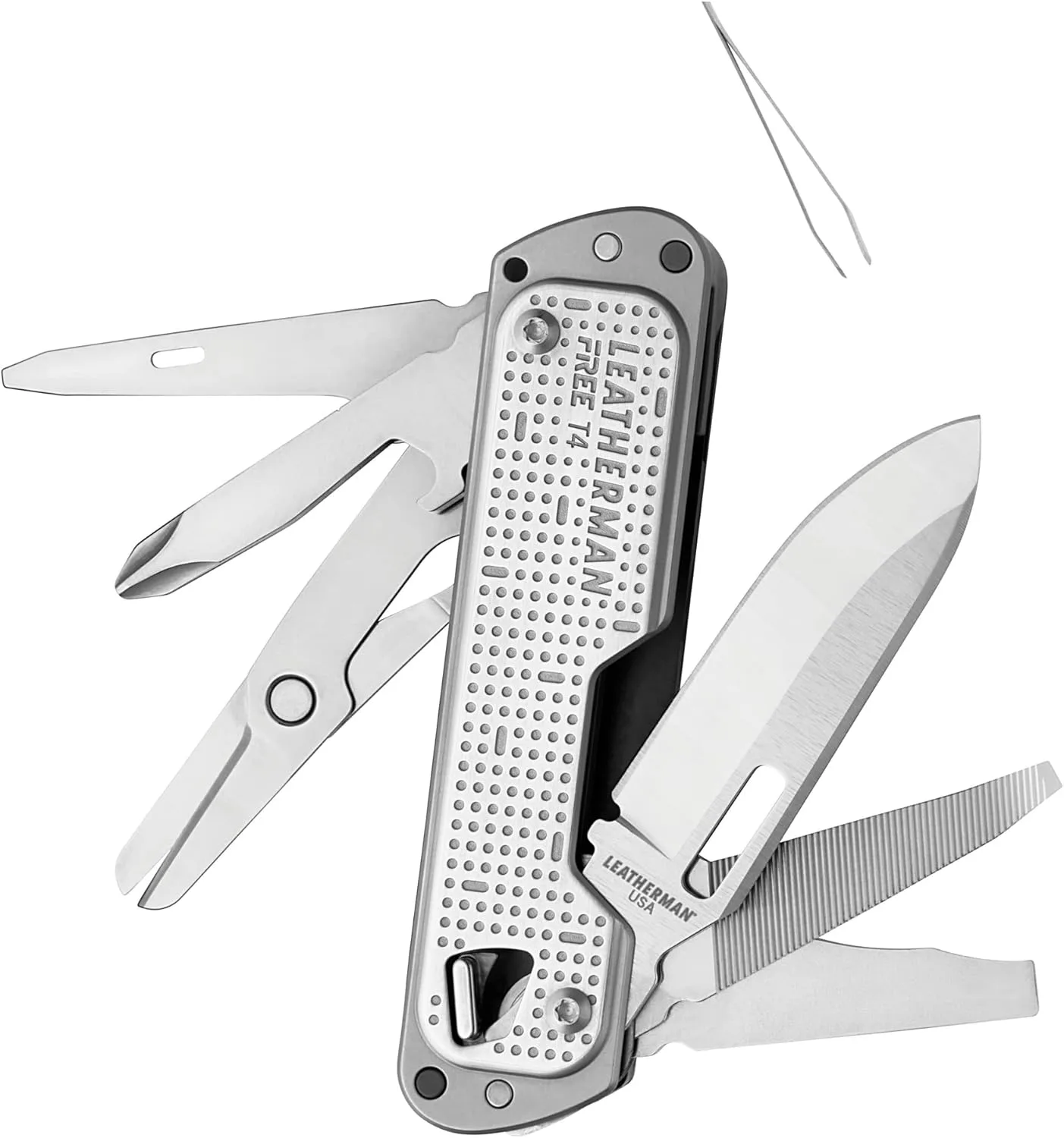 LEATHERMAN, FREE T4 Multitool and EDC Knife with Magnetic Locking