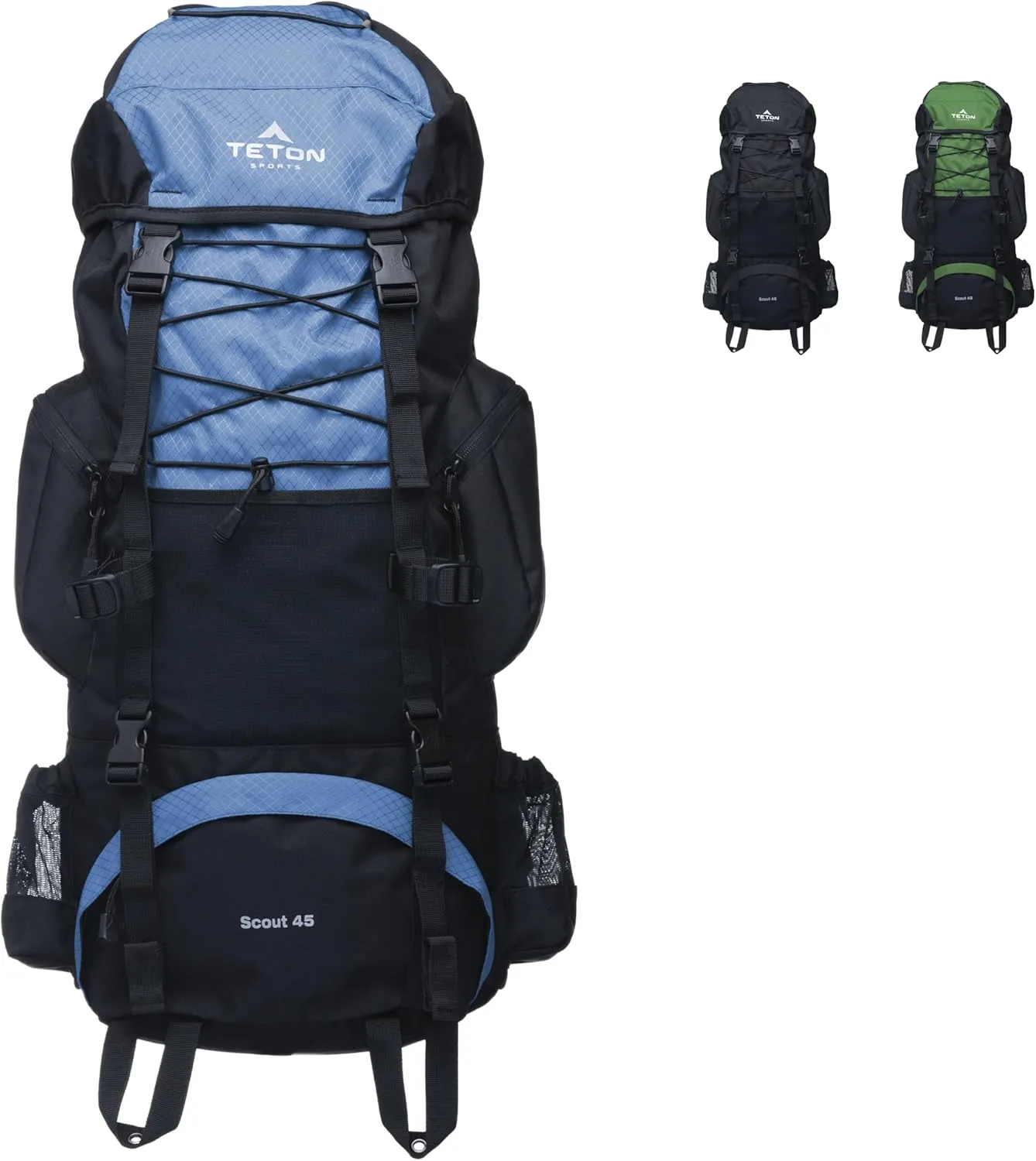 TETON 65L Scout Internal Frame Backpack for Hiking