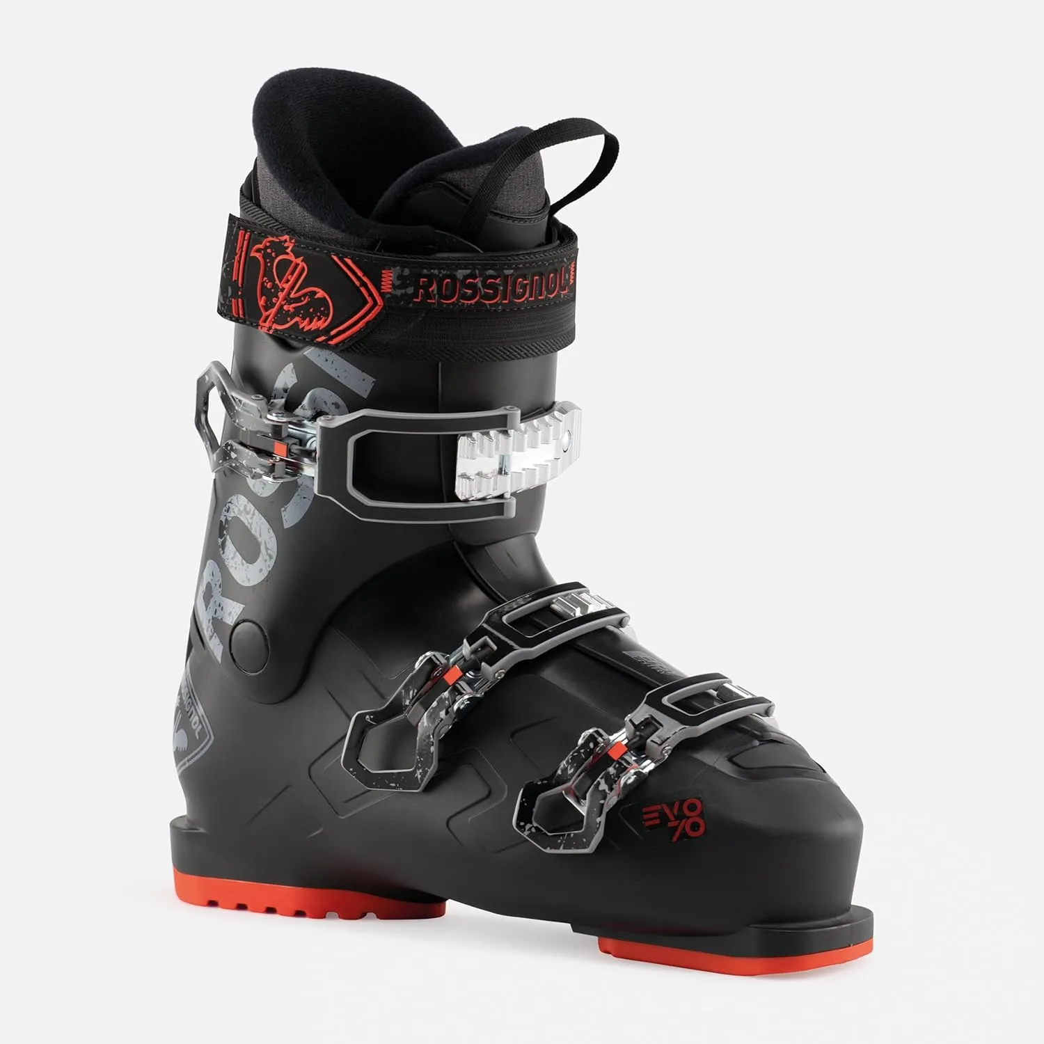 1 Rossignol Evo 70 - Ski Boots for Men - Relaxed Fit Snow Ski Boots - Black