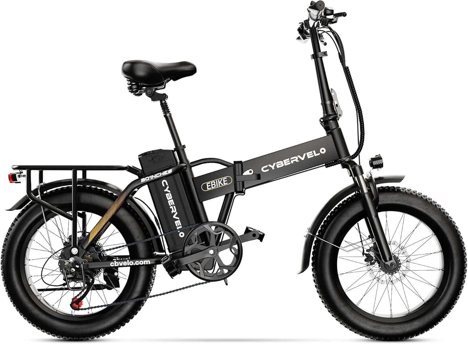 1000W Folding Electric Bike, 48V 20.8AH Large Removable Battery E-Bike, 30+MPH, 80 Miles Max Range