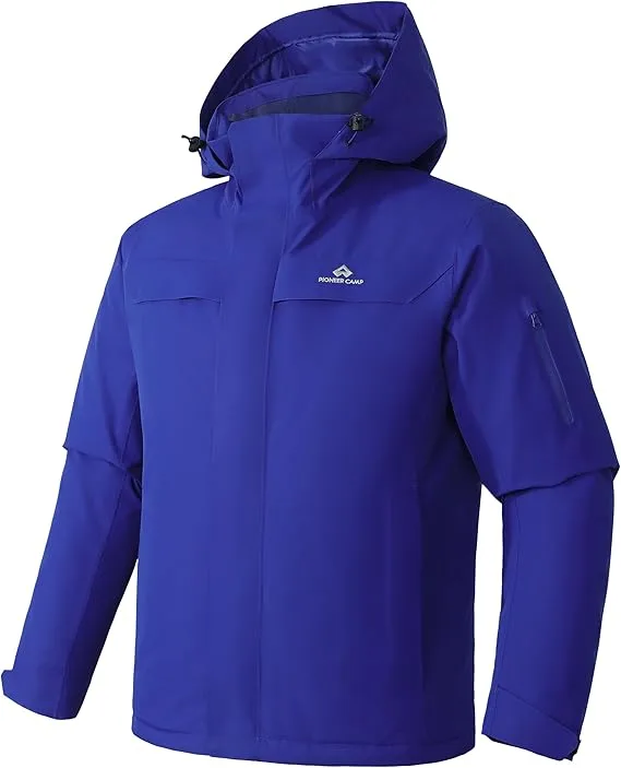 2 Pioneer Camp Men's Waterproof Ski Jacket Insulated Winter Snow Coat