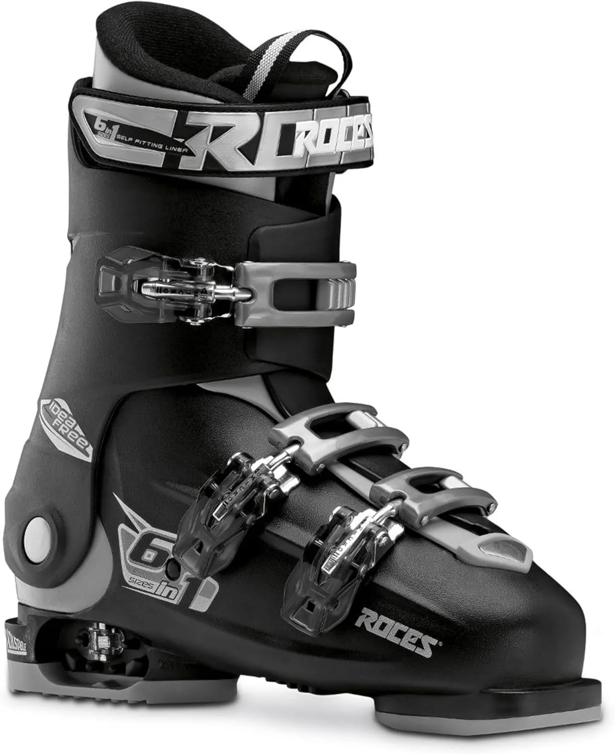 2 Roces IDEA UP Adjustable Ski Boots for Kids – Youth & Toddler Ski Boots with Single Buckle
