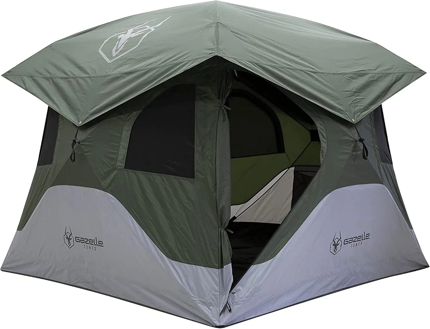 3 Gazelle Tents™ T4 Hub Tent, Easy 90 Second Set-Up, Waterproof, UV Resistant, Removable Floor