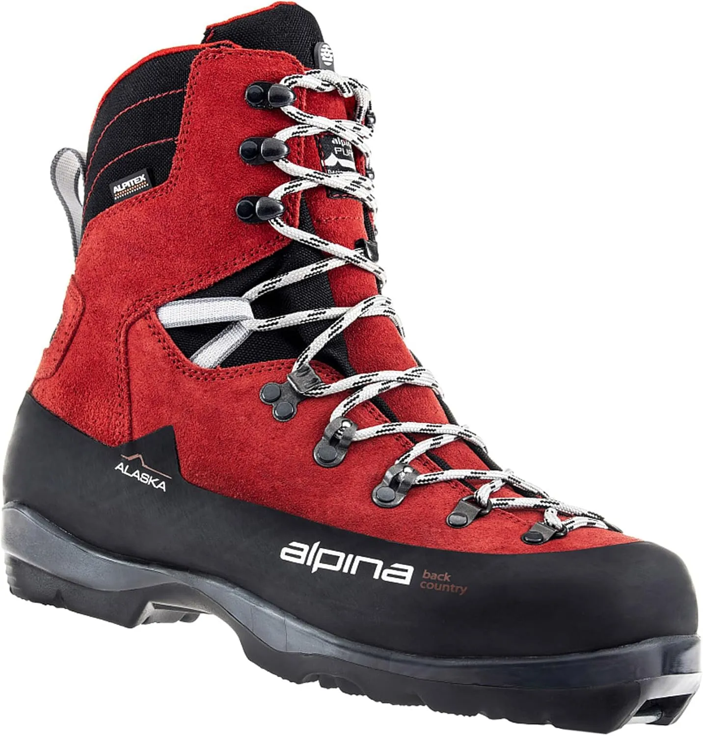 4 Alpina Sports Alaska Leather Backcountry Cross Country Nordic Ski Boots