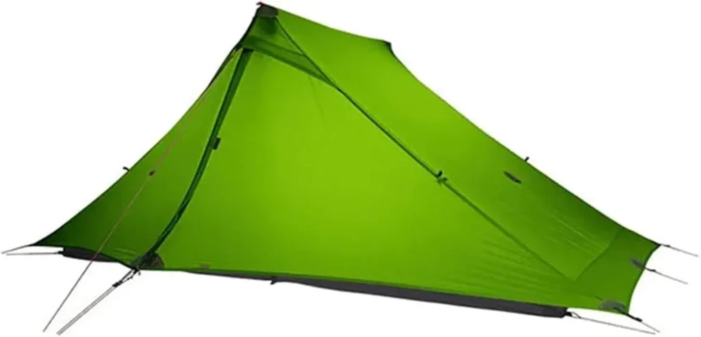 3FULGEAR Lanshan 2 Pro Tent 2 Person Ultralight Camping Tent, 3,4 Season Professional 20D Silnylon Rodless Tent for Camping, Climbing, Hiking