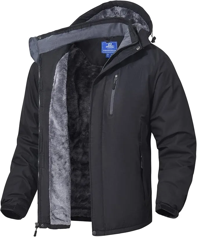 6 SPOSULEI Mens Skiing Jackets with Hoode Snowboarding Waterproof Fleece Liner Coats
