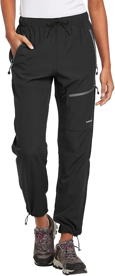 baleaf Womens Hiking Pants Quick Dry Lightweight Water Resistant Elastic Waist Cargo Pants for All Seasons