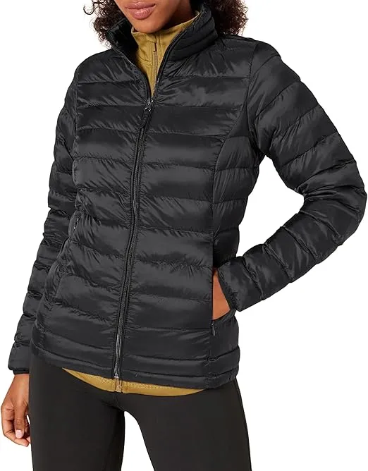 Amazon Essentials Women's Lightweight Long-Sleeve Water-Resistant Packable Puffer Jacket