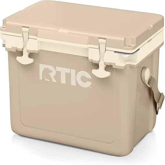 RTIC Ultra-Light 22 Quart Hard Cooler Insulated Portable Ice Chest Box for Drink, Beverage, Beach, Camping, Picnic, Fishing, Boat, Barbecue, 30 Lighter Than Rotomolded Coolers