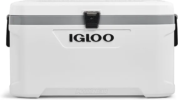 Igloo Coolers Marine Series, Insulated Portable Hard Side Cooler Ice Chest, Great for Fishing, Camping, Boating, & More