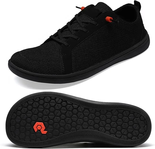 Men's Barefoot Wide Toe Box Shoes - Minimalist Barefoot Shoes with Zero Drop Sole Extra Wide Slip on Walking Shoes for Men